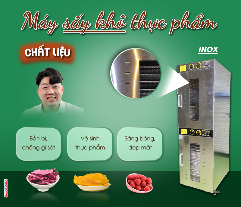 Máy sấy dẻo hoa quả công nghiệp