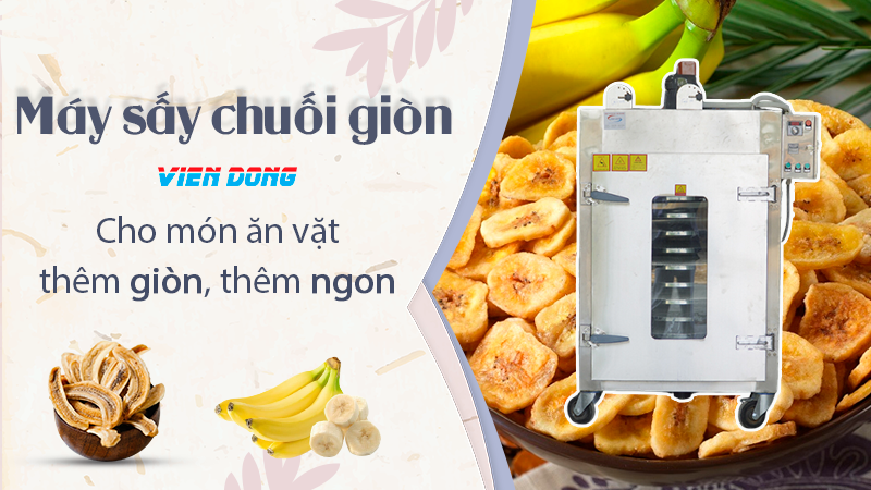 Máy sấy chuối giòn cao cấp