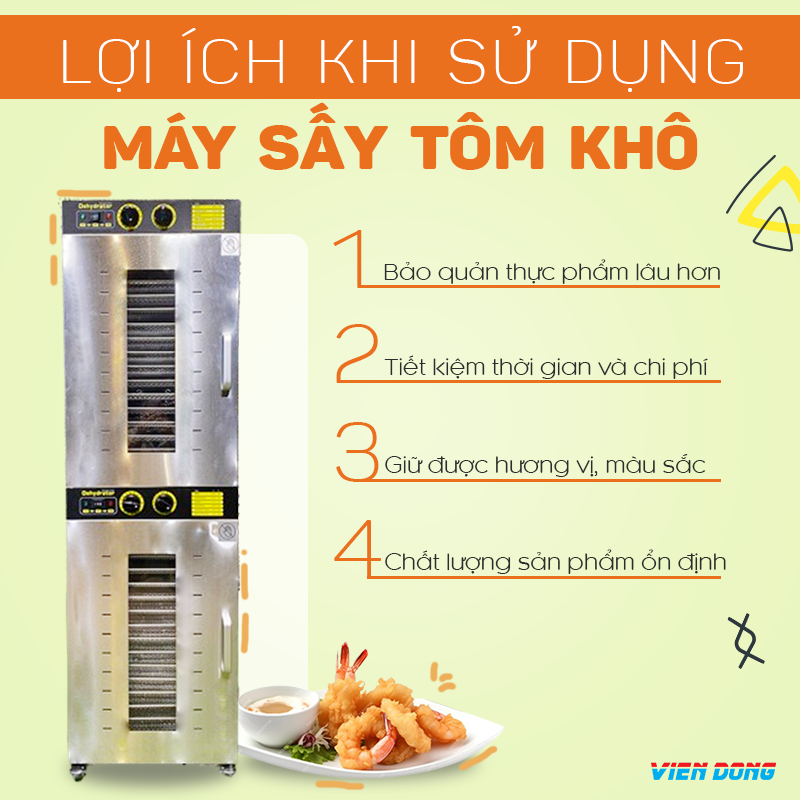 giá máy sấy tôm