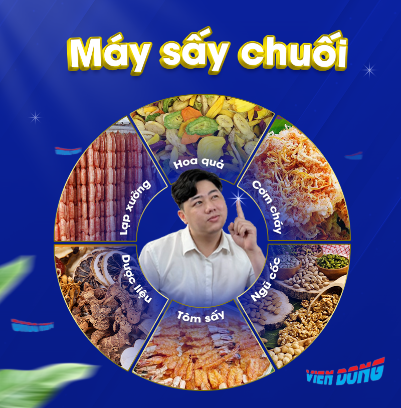 Máy sấy chuối công nghiệp