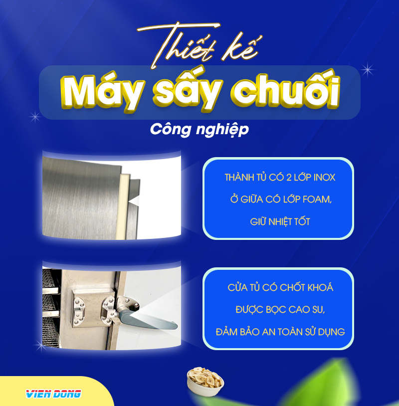Máy sấy chuối công nghiệp
