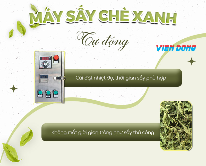 máy sấy chè xanh tự động