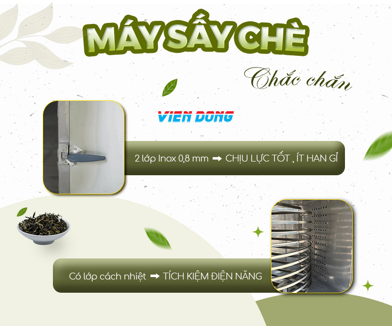  máy sấy khô chè xanh