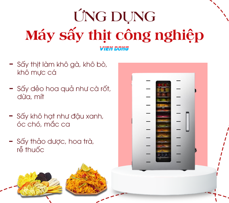 máy sấy thịt công nghiệp