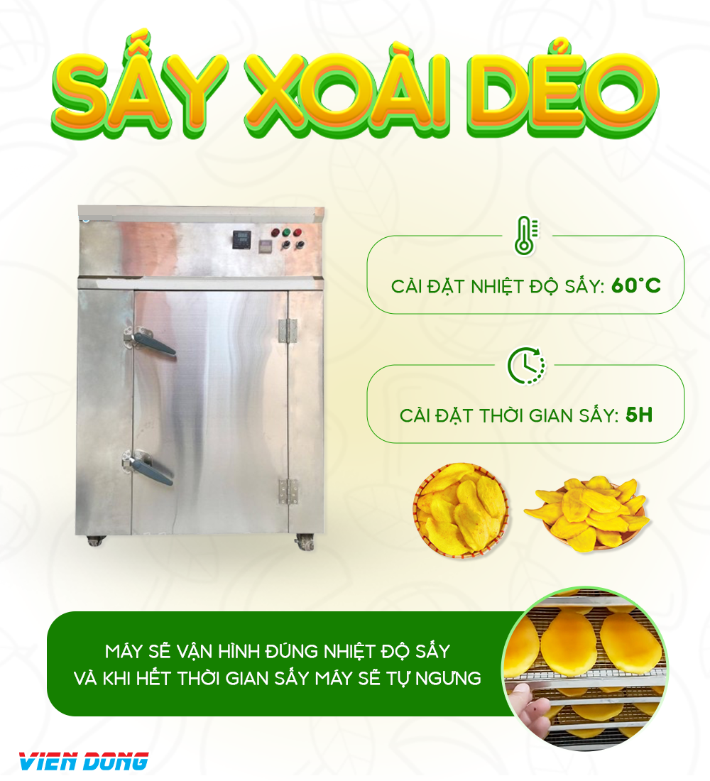 máy sấy xoài dẻo