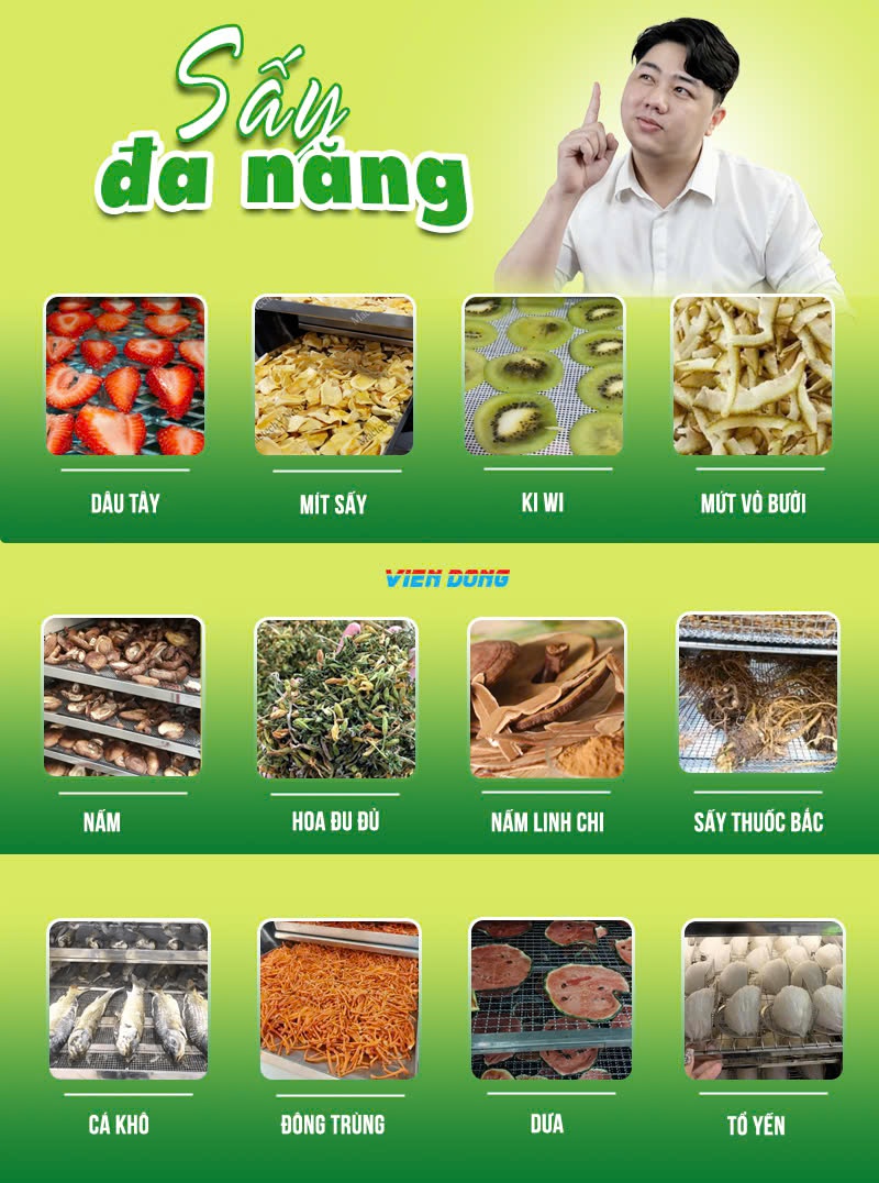 máy sấy trái cây lạnh