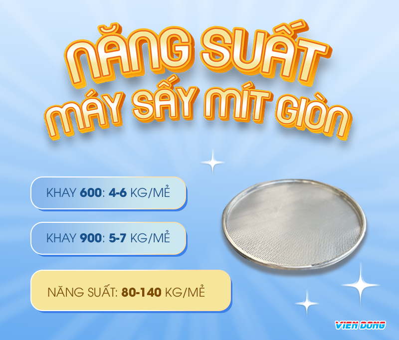 Máy sấy mít giòn