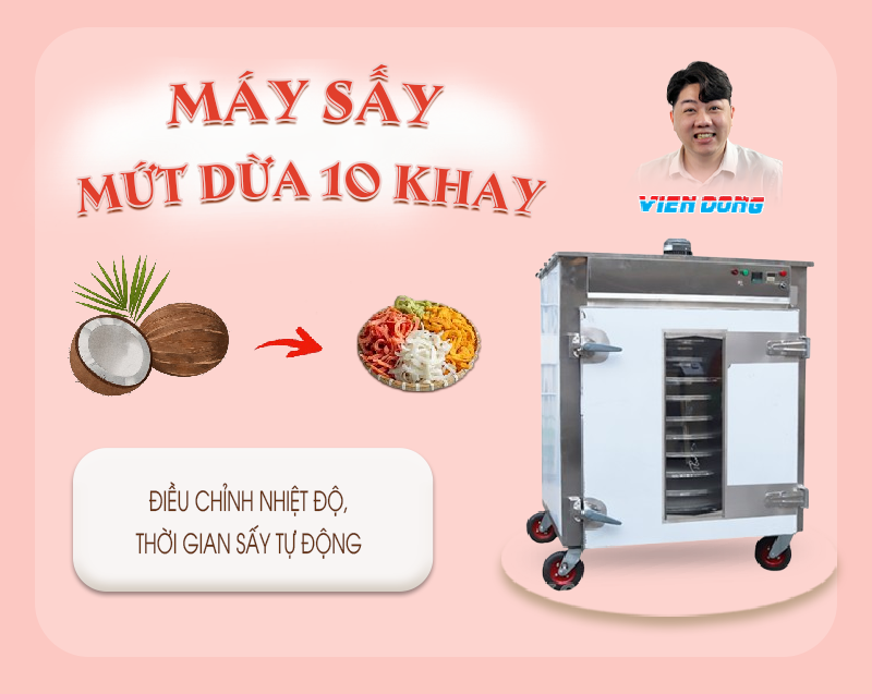 Máy sấy mứt dừa