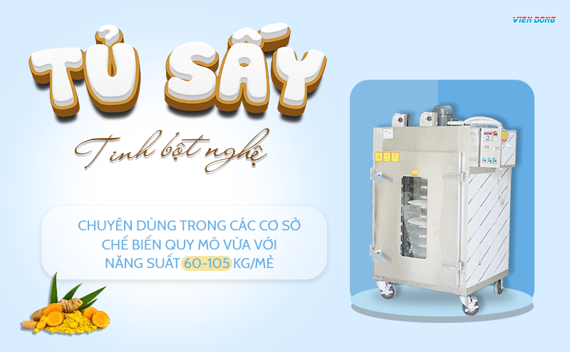 Tủ sấy tinh bột nghệ