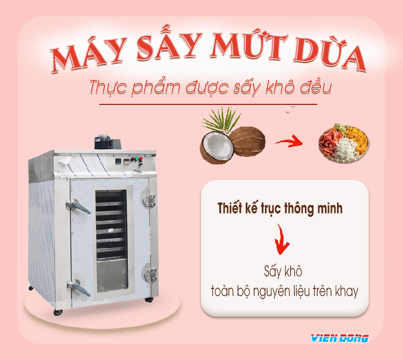 Máy sấy mứt dừa