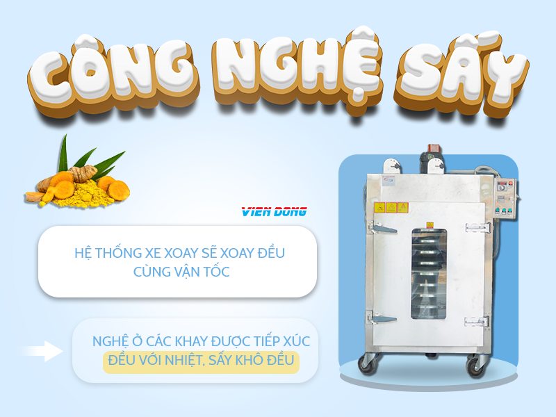 Tủ sấy tinh bột nghệ
