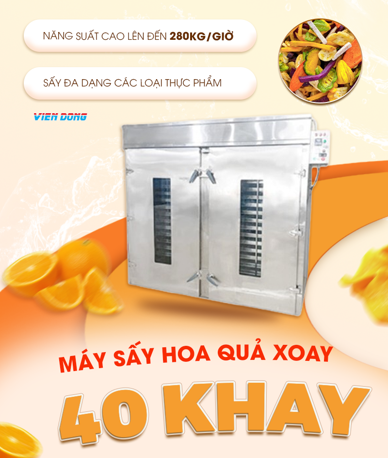 máy sấy hoa quả công nghiệp